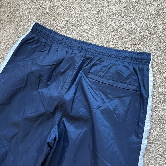 Vintage Nike 90s Navy White Stripe Track Straight Leg Pants - Picture 5 of 9